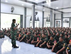 Berikan Jam Komandan Perdana, Letkol Arh Farauk Saputra Ajak Anggota Kerja Maksimal dan Ikhlas