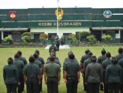 Kodim Sragen Laksanakan Upacara Bendera Peringati Hari Sumpah Pemuda Ke-97