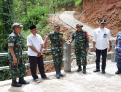 Dansatgas TMMD 126 Kodim Pacitan Dampingi Tim Wasev Tinjau Lokasi TMMD Desa Petungsinarang