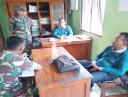 Babinsa Kunjungi Warga di Wilayah Lakukan Deteksi Dini Kondisi Sosial dan Keamanan