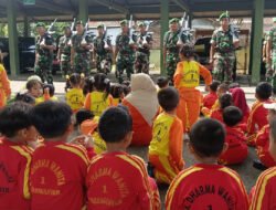 Kodim 0806/Trenggalek Hadir di Tengah Keceriaan Outing Class PAUD Gugus 4 Gandusari