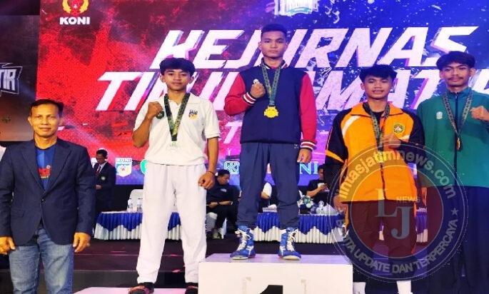 Petinju Asal Pelalawan Raih Medali Emas Kejurnas Tinju Amatir di kota Palu