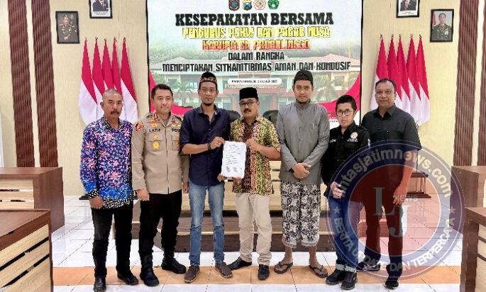 Jogo Jatim : Polres Probolinggo Gandeng Perguruan Pencak Silat Wujudkan Kamtibmas Kondusif