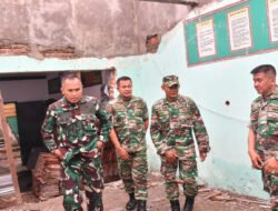 Dandim Ponorogo Dampingi Danrem 081/Dsj Tinjau Perehaban Kantor Koramil