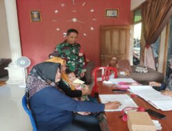 Babinsa Wayut Dukung Kegiatan Posyandu Demi Kesehatan Warga