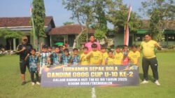Serunya Dandim Cup U-10 di Trenggalek, Semangat HUT TNI ke-80 Hidup di Lapangan Makodim 0806