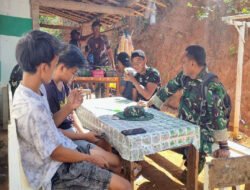 Komsos di Wilayah, Danramil 0801/06 Bandar Ciptakan Kemanunggalan TNI dengan Rakyat