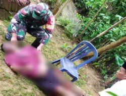 TNI Polri Sigap Evakuasi Korban Gantung Diri Diwilayah Pacitan