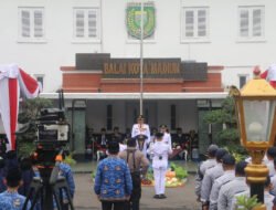 Kasdim 0803/Madiun Ikuti Upacara Hari Pahlawan di Balai Kota Madiun