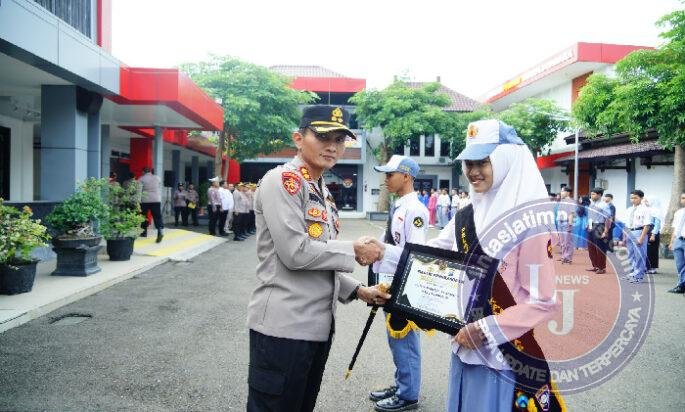 Kapolres Ponorogo Kukuhkan Pelajar Duta Kamtibmas