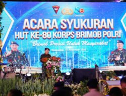 Hadiri Syukuran HUT ke-80 Brimob, Kapolri Apresiasi Peran Brimob dukung Program Pemerintah