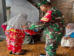 Babinsa Pajaran Dampingi Pelaksanaan Bulan Timbang Serentak Balita dan Lansia 2025