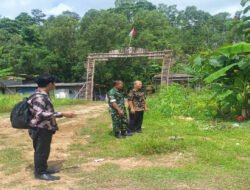 Dukung Program Pemerintah Danramil 0801/02 Kebonagung Tinjau Lokasi Untuk Pembangunan KDKMP