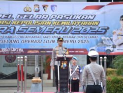 Apel Gelar Pasukan Operasi Zebra Semeru 2025, Polres Gresik Tegaskan Komitmen Keselamatan Jalan Raya