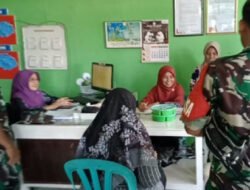 Babinsa Pantau Tumbuh Kembang Anak Lewat Kegiatan Posyandu