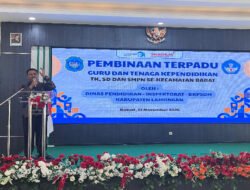 Pesan Kepala Dinas Pendidikan Lamongan Dalam Pembinaan Terpadu