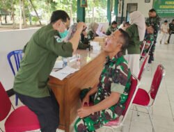 Prajurit, PNS Serta Persit Kodim 0801/Pacitan Gelar Pemeriksaan Kesehatan dan HPV DNA