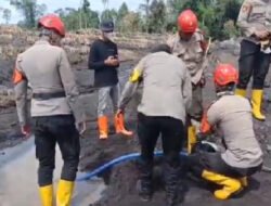 Polda Jatim Bantu Bersihkan Endapan Lahar Dingin Pascaerupsi Gunung Semeru