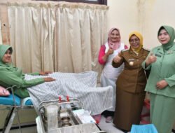 Jaga Hidup Sehat, Persit KCK Cab. XVI Dim 0802 Ponorogo Lakukan Tes HPV DNA