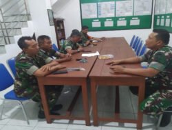 Arahan Danramil 03/Serengan Saat Apel Pagi, Tetap Semangat dan Jaga Kondisi Kesehatan Serta Disiplin