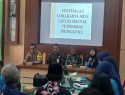 Danramil 0801/12 Pringkuku Hadiri Kegiatan Lokakarya Mini Lintas Sektor Bidang Kesehatan