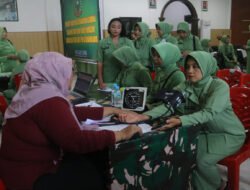 Peduli Kesehatan Perempuan, Persit Kodim 0803/Madiun Gelar Pemeriksaan Kesehatan dan HPV DNA