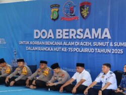Satpolairud Polda Metro Jaya Gelar Doa Bersama dan Bakti Sosial untuk Korban Bencana di Aceh, Sumut, dan Sumbar
