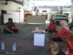 Komsos Bersama Kader Posyandu, Babinsa Banjarsari Ajak Ibu-ibu Peduli Kesehatan Balita