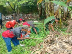 Tak Pernah Lelah Babinsa Timuran Jaga Kebersihan Lingkungan, Bersama Tim Saberling dan Warga Wujudkan Lingkungan Bersih dan Sehat