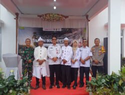 Danramil 0801/05 Nawangan Hadiri Kegiatan Peresmian Icon Tematik Program Desa Berdaya