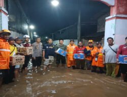 Ratusan Rumah di Winongan Tergenang Banjir, Polsek Winongan Bergerak Cepat