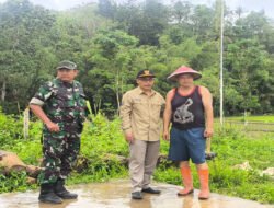 Danramil 0801/04 Tegalombo Turun Ke Lapangan Tinjau Lokasi Rencana Pembangunan KDMP