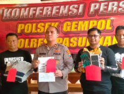 Polsek Gempol Tangkap Lima Pelaku Curanmor dan Curemas Yang Beroperasi di Wilayah Gempol