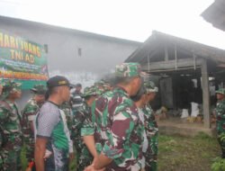 Kodim 0806/Trenggalek Gelar Karya Bakti Bersihkan Pasar Sumber Wujud Nyata semangat Hari Juang TNI AD 2025