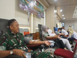 Sambut Hari Juang TNI AD, Kodim 0735/Surakarta Gelar Bakti Kesehatan Donor Darah