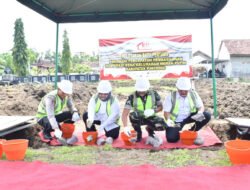 Pembangunan Gedung KDKMP ke 100, Dandim Ponorogo Lakukan Peletakan Batu Pertama Bersama Plt. Bupati Ponorogo