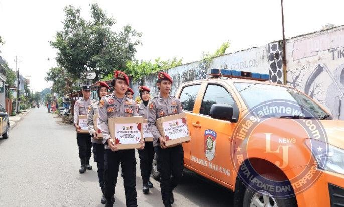 HUT Reserse ke-78 Polres Malang Gelar Santunan Anak Yatim dan Baksos