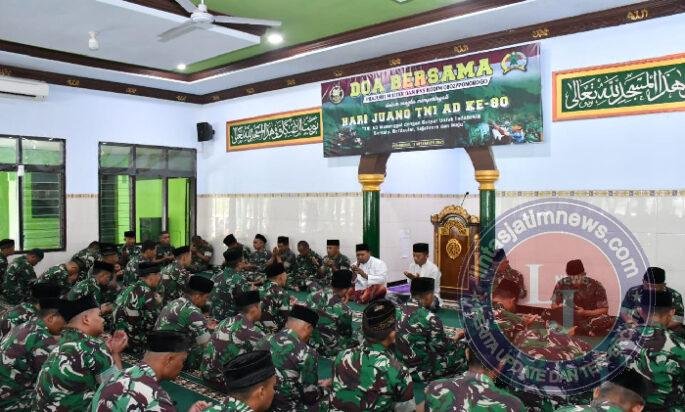 Peringati Hari Juang TNI AD ke 80, Kodim Ponorogo Gelar Doa Bersama