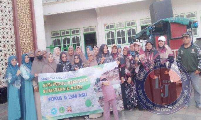 FOKUS dan LSM ASLI Gelar Aksi Pawai dan Penggalangan Dana untuk Korban Bencana di Sumatera dan Aceh