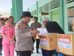 Kapolres Probolinggo Salurkan Bantuan untuk Warga Terdampak Banjir di Tiris