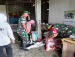 Babinsa Lakukan Pengecekan Ketersediaan Beras di Penggilingan Padi