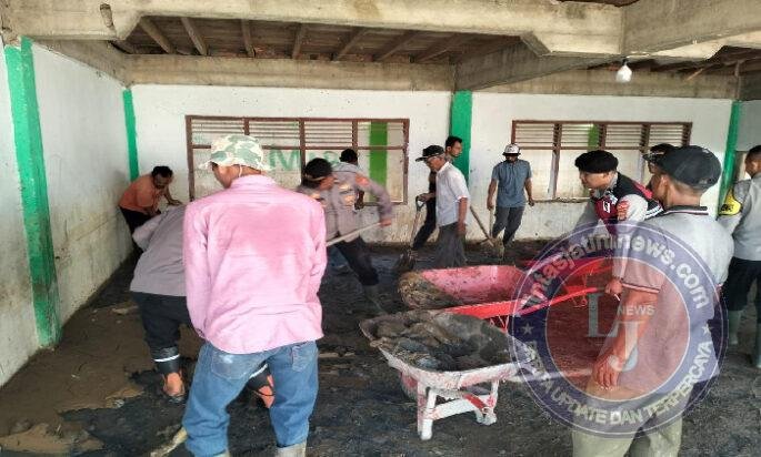 Polri dan Warga Bersinergi Pulihkan Pascabanjir di Pidie Jaya