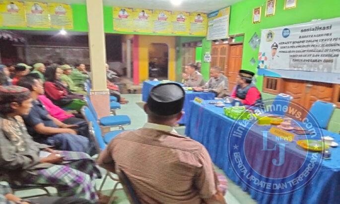 Sangkapura Isi Hari Libur dengan Giat Sosialisasi Pencegahan Narkoba