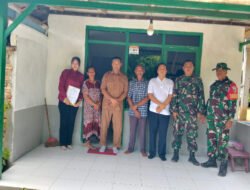 TNI dan Bakesbangpol Jatim Lakukan Monitoring Dan Evaluasi Program RTLH Diwilayah Pacitan