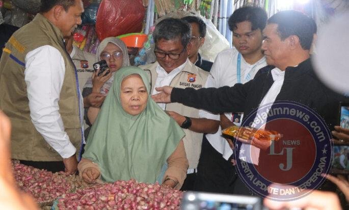 Jelang Nataru Satgas Pangan Polda Jatim Sidak Pasar