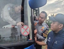 Jelang Nataru Ditlantas Polda Jatim Gelar Ramcheck di PO Bus
