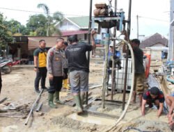 Polri Terus Kebut Pembangunan Sumur Bor di Berbagai Fasilitas Umum di Aceh Tamiang