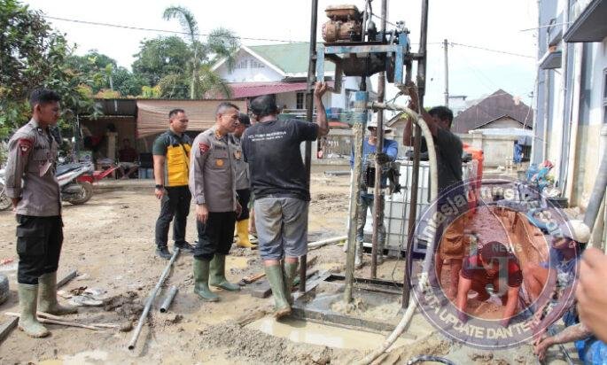 Polri Terus Kebut Pembangunan Sumur Bor di Berbagai Fasilitas Umum di Aceh Tamiang