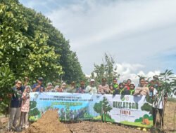 SMK As-Sa’adah Bunga Bersinergi bersama Muspika Panceng, Perhutani, P2H Giat Tanam Pohon MPTS