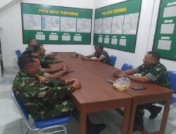 Tetap Semangat dan Jaga Kesehatan Serta Kekompakan, Inilah Arahan Danramil 03/Serengan Saat Apel Pagi